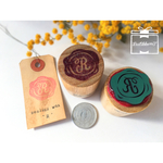 ゴム版はんこ*【R】シーリングワックス風[再販×5]