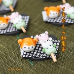 三色くまさん団子とみたらしくまさん団子