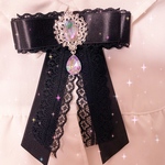 キラキラ リボンブローチ