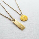 ALL BRASS メモリー ネックレス〈Memory holder〉●オリジナル刻印できます
