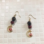 【鬼滅の刃】鬼舞辻無惨イメージ　ピアス　イヤリング　ハンドメイド