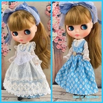ロング丈レトロワンピース(レトロプロヴァンス アリス)