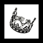  再販 silver925【crown_crown RING】﻿王冠 アンティーク ピープス シルバー パンク ロック メンズ 個性的 病みかわいい ヴィンテージ  銀 ユニセックス  シンプル 