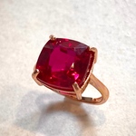 ** サイズ調整可能　天然　8.22ct ルビー　大粒　リング　マダガスカル産　証明書付き　**