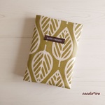 母子手帳ケース • お薬手帳ケース • 通帳 ケース　　 * Leaf　col. yellow-green