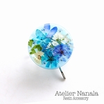 本物のお花のポニーフック　レジン　ヘアアクセサリ―