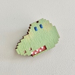 【　ワニ　】カクカクどうぶつブローチ【　ＮＥＷ　】