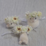 真っ白な花冠