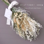 dryflower swag  natural ドライフラワースワッグ 花束　ナチュラル　かすみ草