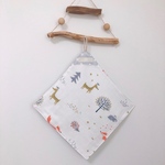 ループ付きタオル　ハンカチ　6重ガーゼ　保育園　幼稚園