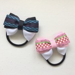再入荷♡和柄(市松模様)　ヘアゴム