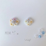 アシンメトリーなブーケの耳飾り＊PRISM＊3