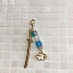 【鬼滅の刃】時透無一郎イメージ　チャーム　ストラップ　ハンドメイド
