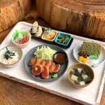 【再販】古民家カフェのとろろご飯と牛カツセット🌱