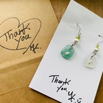 オリジナルシーグラスピアス