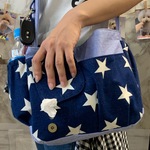 お散歩バック☆(ライトデニム×スターデニム）