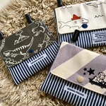 ◆yさまご予約品◆移動ポケット しましまグレー
