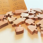 木製、のりものパズル 16ピース