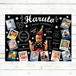 1歳の誕生日ポスター☆大切な記念に！待受画面にもできる画像データつき！