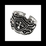 再販 silver925【sword_cross RING】﻿﻿シルバー 十字架 クロス 盾 パンク ロック メンズ 個性的 病みかわいい ヴィンテージ  銀