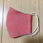 ハンドメイド★大人マスク☆チェック柄★赤