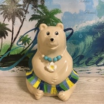★再販★  しろくま貯金箱用 Hawaii  コーデ　プルメリア　ブルー