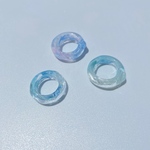 【訳あり】10〜11号　まるまるリング　ブルー✖️ピンク
