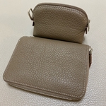 ファスナー財布·コイン財布セット(本革·牛革)