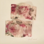 接触冷感🌸オーガンジー🌹薔薇🌹・プリーツマスク