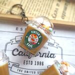 【再販×2】タピオカミルクティー☆キーホルダー②お菓子入り