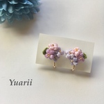 【選べる8色】あじさい　イヤリング&ピアス