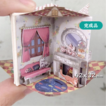 【完成品】Cat House 本革の表紙、箔押し箱付き