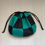 ネズコ追加　別ページで追加しました。きんちゃく　ポーチ　小サイズ　鬼滅の刃　風