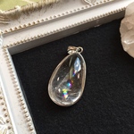 虹入り水晶【アイリスクォーツ】　シルバーペンダントトップ