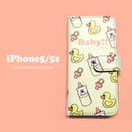 ぶちゃくま。Baby手帳型iPhoneケース5/5s