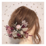 ドライフラワー*プリザーブド フラワー髪飾り