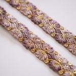 インド刺繍テープ　レース　ブラウン
