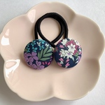 ボタニカル　くるみぼたんヘアゴム38mm 2個セット