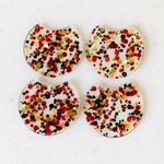 【CJ】Multi Color Circle Pendant Tops