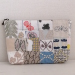 <<現品>>ミナペルホネン*パッチ*bobbin*choucho*ポーチsize中