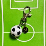サッカー⚽️イニシャル付きキーホルダー
