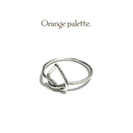 reverse peach ring／silver