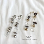フラワービーズ✿ロングピアス