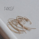 ハンドメイド 14KGF マーキス Vシェイプ ピアスフック