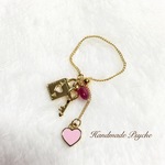 再販♡お守りチェーンリング♡ピンクトルマリン