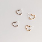 open heart mini earring