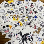 nario＊布シール＊可愛いねずみ…ちょっとネコ。送料込み♪