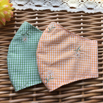 夏仕様　花柄刺繍マスク　カントリー調　再販①
