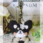 選べるイニシャル*羊毛チワワ*キーホルダー