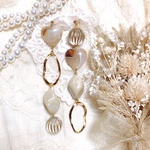 再販♡ハートカフェラテイヤリング/ピアス